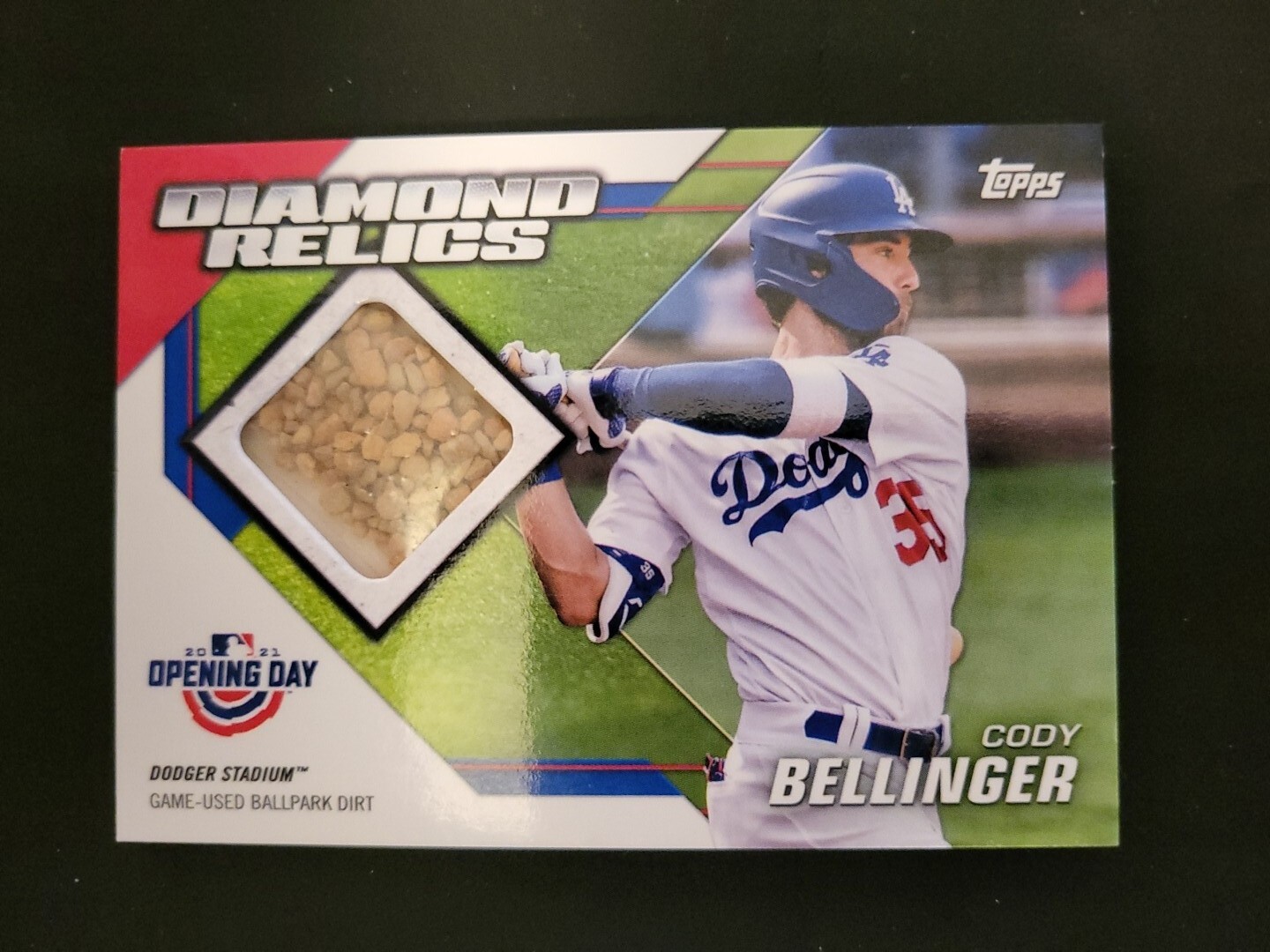 2021 Topps Opening Day Diamond Relics Cody Bellinger DRCB Dodgers Dirt eBay