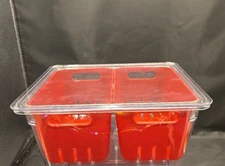 Fruit Storage Berry Keeper Container with Lid,Food Storage Saver Containers