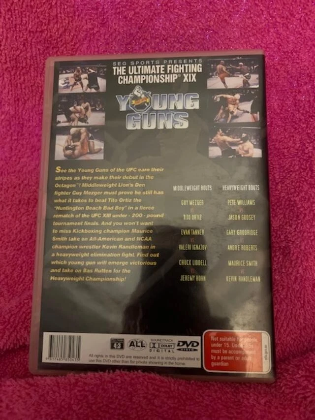 UFC Ultimate Fighting Championship XIX Volume 19 Young Guns DVD Foto 2 de 2