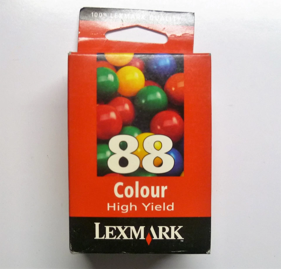 Original Lexmark 88 couleur X5100 X5130 X5150 X5190 X6100 X6150 X6170 Z55 emb... - Photo 1/1