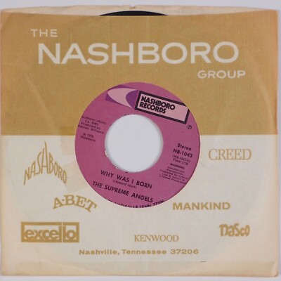 SUPREME ANGELS: Why Was I Born US Nashboro Gospel Funk Soul 45 NM-