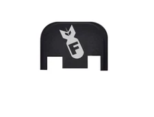 F-BOMB Engraved Slide Back Plate Aluminum Made USA for Glock 43