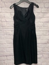 Adrianna Papell womens dress black body on stretchy size 4 little black dress