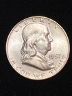 1957 D Half Dollar UNC RPM Variety - HD-57D-01