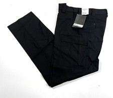 MENS 36x36 BLAUER POLY WOOL CARGO PKT ACTIVE DUTY PANTS 8561-1 BLACK UNHEMMED