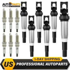 6x UF667 Ignition Coil and Spark Plug set For BMW 128i 328i 330i 528i 530i X3 X5