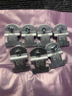 LOT OF 7 PAIRS NEW  COOPER B-LINE B2000 ZN THINWALL CONDUIT CLAMP 3/8'' 