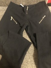 Girls Zipper Pants- Tissini- Color Black Measurements In Description- Used