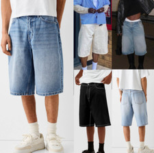 Men Baggy Jeans Shorts Vintage Hip Hop Shorts Summer Streetwear Demin Pants Gift