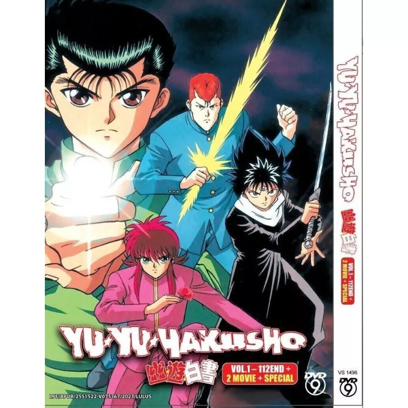 YU YU HAKUSHO Vol.1-112 End 3 Movie ANIME DVD ENGLISH SUBTITLE REGION ALL