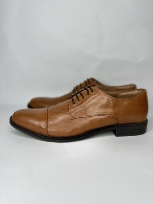 Mister Carlo MASON Mens Formal Toe Cap Derby Shoes Brown Uk