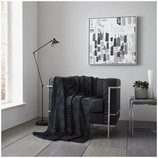 LUXURY POPCORN WAFFLE BLANKET FLEECE TRAVEL THROW SOFA BED WARM COSY EXTRA LARGE