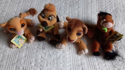 Rare Mattel Simbas Pride Kiara, Vitani, Timon & Pumba 1998 5.5 inches tall