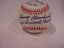 RARE Johnny Blanchard Bill Mazeroski 
