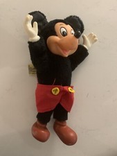 Vintage Mickey Mouse Plush Toy Wallace Berrie Co Applause Disney With Tag