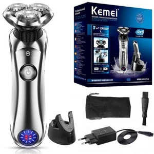 Rasoir de barbe électrique pour hommes Facial Rasoir Machine avec Smart Cleaner