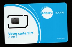 Scheda SIM Lebara Francia - Prepagata, Credito 7,50&euro;, Chiamate Internazionali Economiche