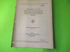 API RECOMMENDED PRACTICE PROOF TEST PROCEDURE FOR THE  BOOKLET OIL WELL DRILLING