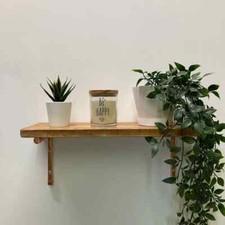 Shelf with Copper Brackets, Choice of colour, Copper Shelving