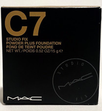 MAC Studio Fix Powder Plus Foundation Shade C7 Full Size 15g Original Formula