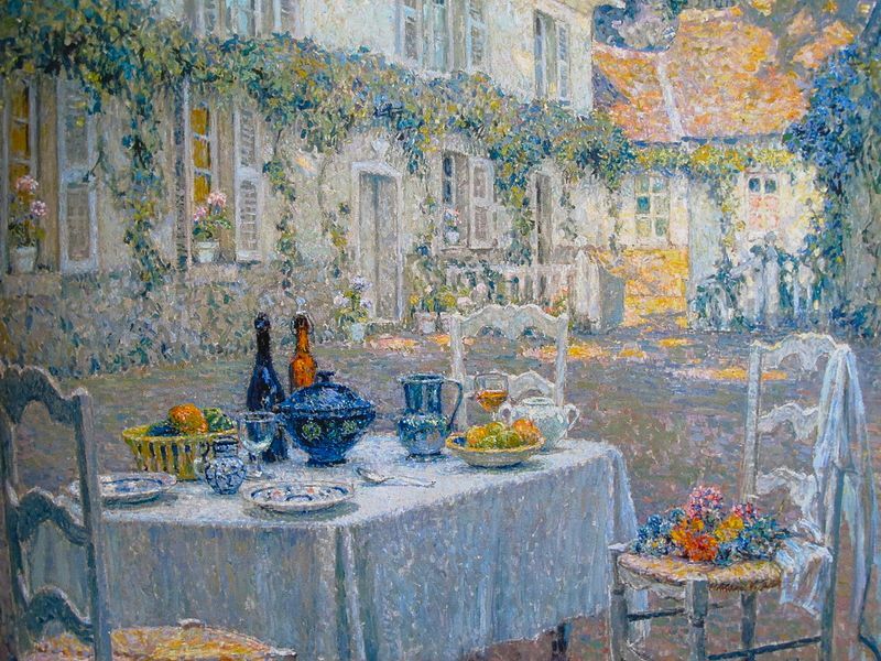 Henri Le Sidaner Breakfast Canvas Print | eBay