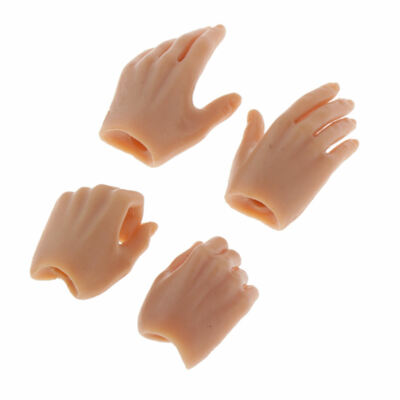 2 Paar 1:6 weibliche bewegliche Hände Set für 12'' Actionfigur Körper Zum Selbermachen Zubehör