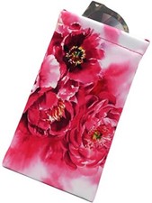 Soft Sunglasses case Large Glasses Case Holder - Eyeglass Floral Peonies