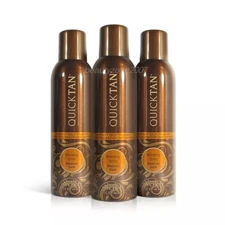 Pack of 3 Body Drench Quick Tan Instant Self Tanner Bronzing Spray MedDark- 6oz 