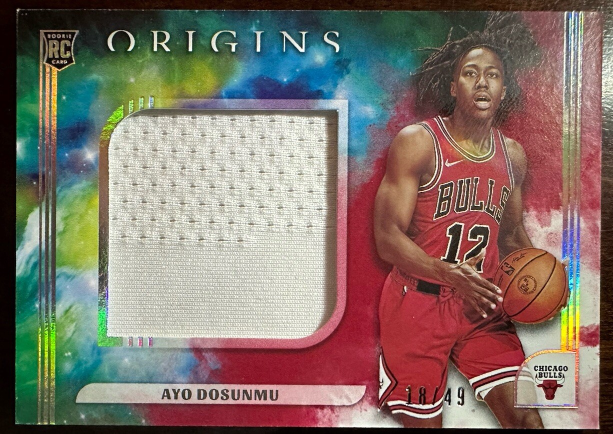 2021-22 Panini Origins #JJ-AYO Ayo Dosunmu Rookie Jumbo Jerseys