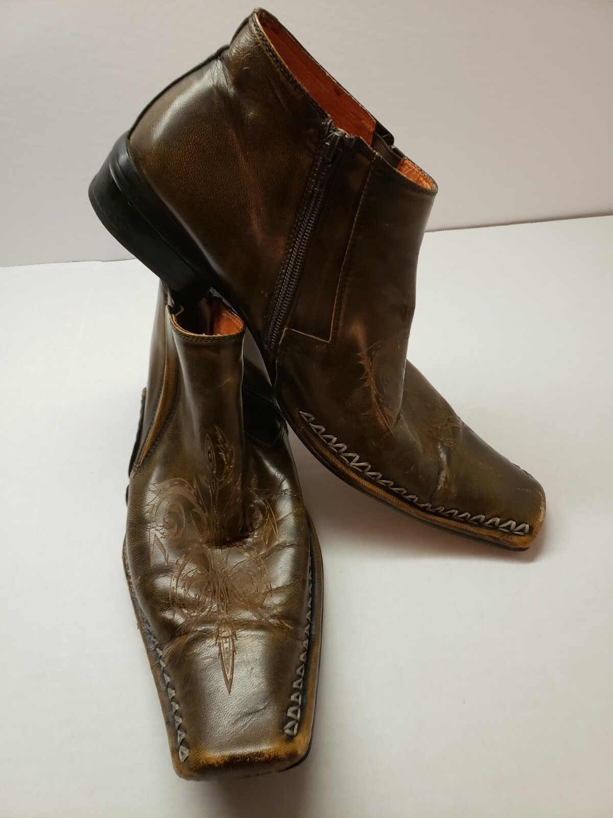 Robert wayne boots, dark brown , size 
