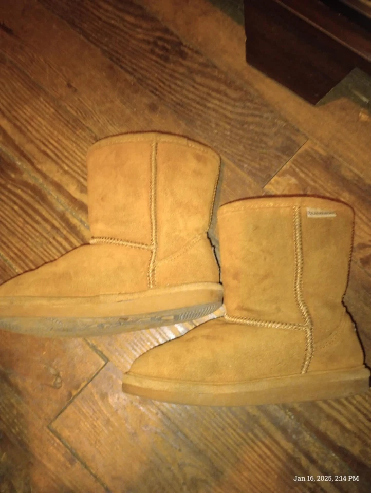 Bearpaw Juvenil Talla 1 "Emma Niñas Gamuza" Más Botas Vaqueras Extra Foto 3 de 4