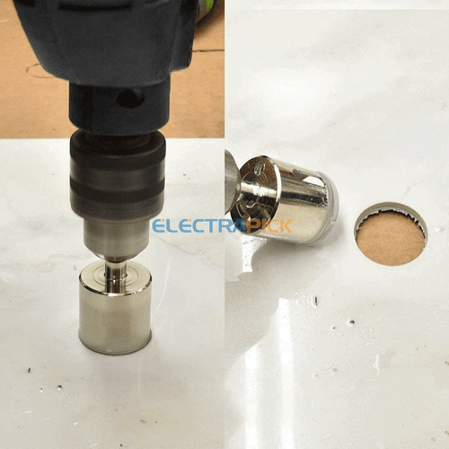 Set punte trapano seghetto 10 pezzi diamantate vetro ceramica piastrelle porcellana - Foto 12 di 12