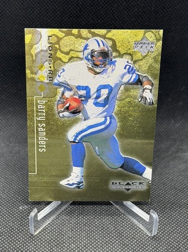 Barry Sanders [Triple] #28 1998 Upper Deck Black Diamond Rookies card
