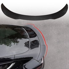 Rear Spoiler Wing Trunk Lip For 2017-2023 Tesla Model 3 Psm Carbon Fiber Style