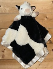 Hallmark Cow Lovey Baby Security Blanket Fuzzy Plush Stuffie 17" Super Soft