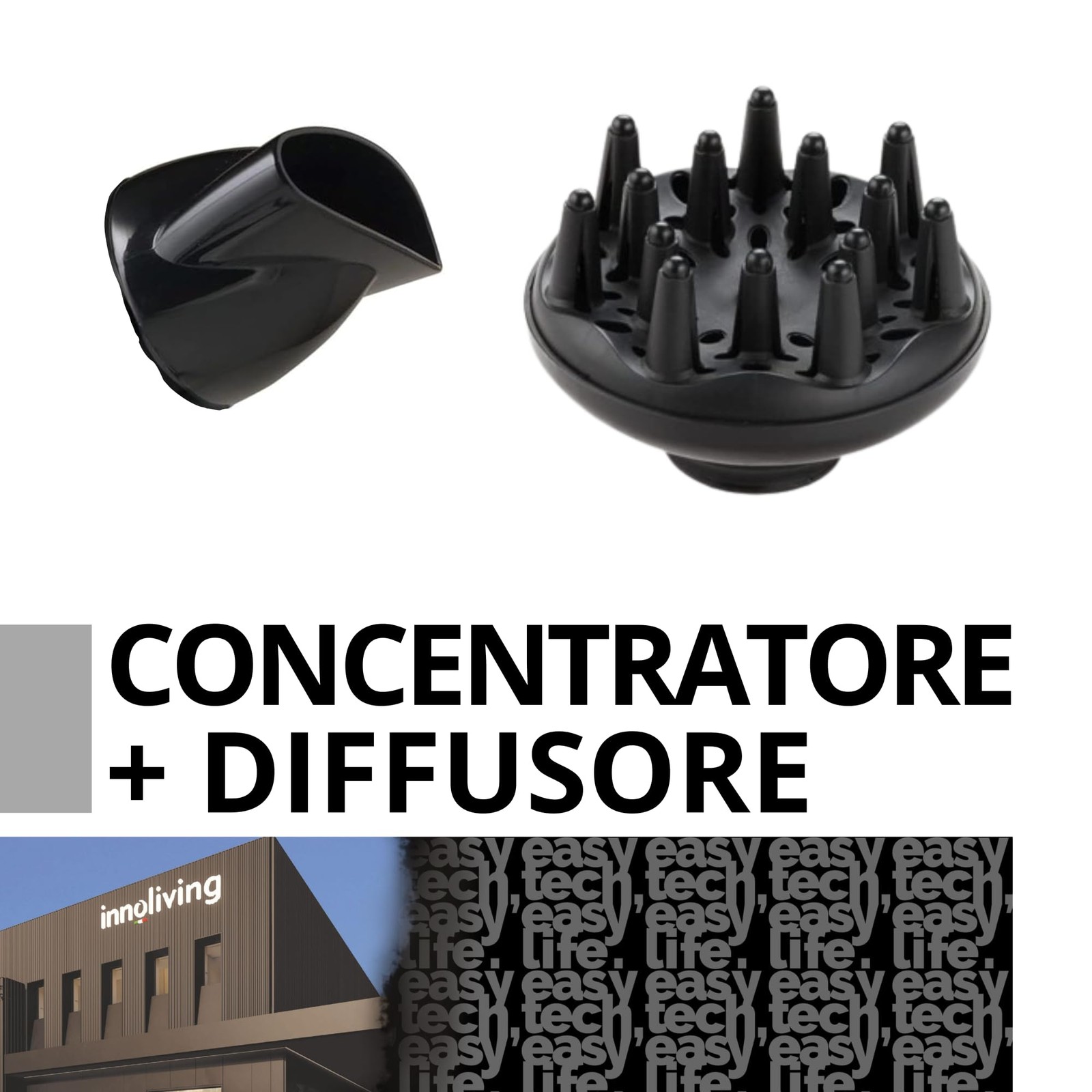 Asciugacapelli Phon Innoliving INN-618: Stile e Potenza Travel - 3