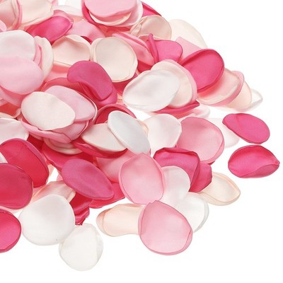 Künstliche rosa Blütenblätter 300 Stück Blume Seide weiß/hellrosa