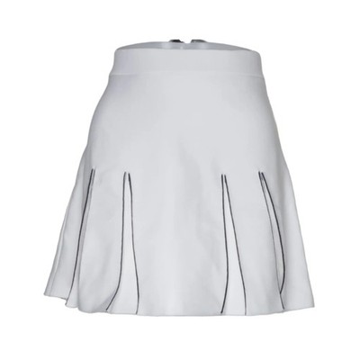 Zara, Rock, Größe: M, Weiß, Polyamid, Streifen, Damen #CND