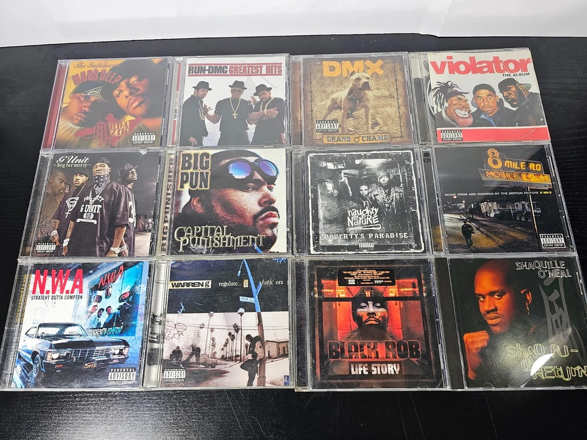 12 80s 90s 2000s Hip Hop Rap CDs Eminem Big Pun G Unit Nwa Mobb