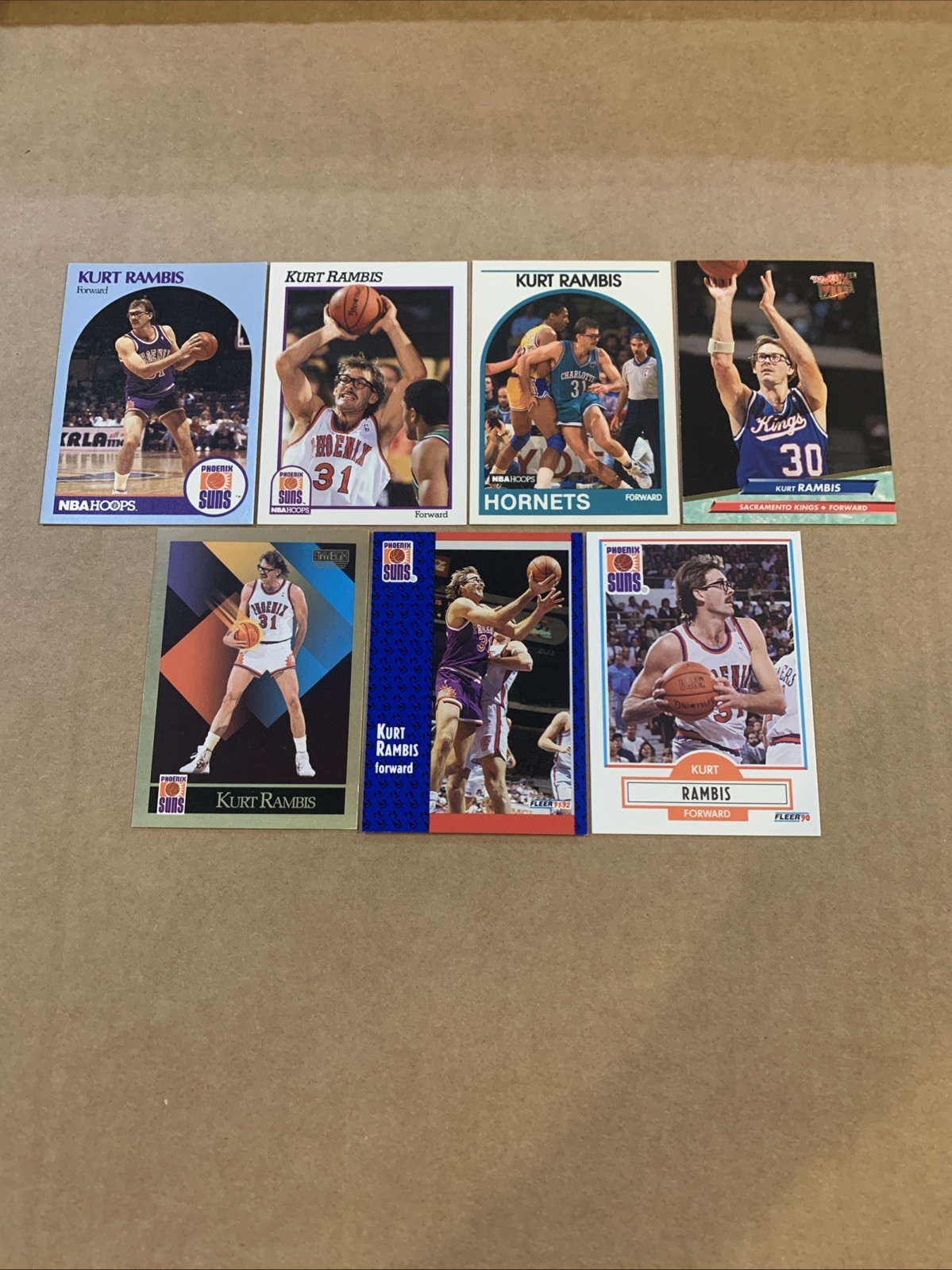 Kurt Rambis 7 Card Lot All Different No Duplicates