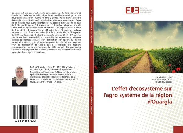 L'effet D'éCosystèMe Sur L'agro SystèMe De La RéGion D'ouargla Milouda Mekkaoui-image