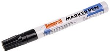 Ambersil 20364 Acrylic Paint Marker Pen Black Fibre Tipped 3MM