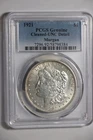 1921 P Morgan Silver Dollar $1 PCGS UNC Details Cleaned, Nice Coin!
