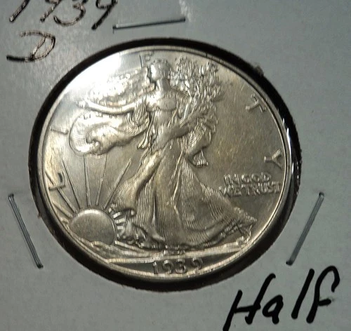 1939 D Walking Liberty Silver Half Dollar