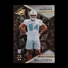 2023 Panini Black Football Gold /10 Elijah Higgins Rookie Miami Dolphins TE