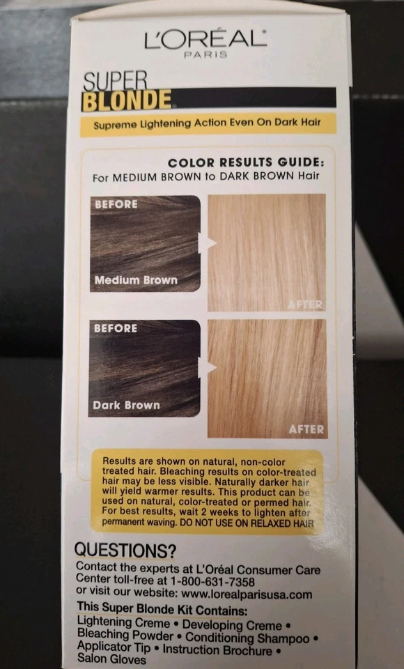 L'oreal Paris супер отбеливатель блондинка 200 крем осветления набор краска для волос цвет Loreal - Изображение 2 из 4