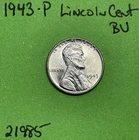 1943-P Lincoln Wheat Cent / Penny 1c Uncirculated Spots Rev US Coin See Pictures