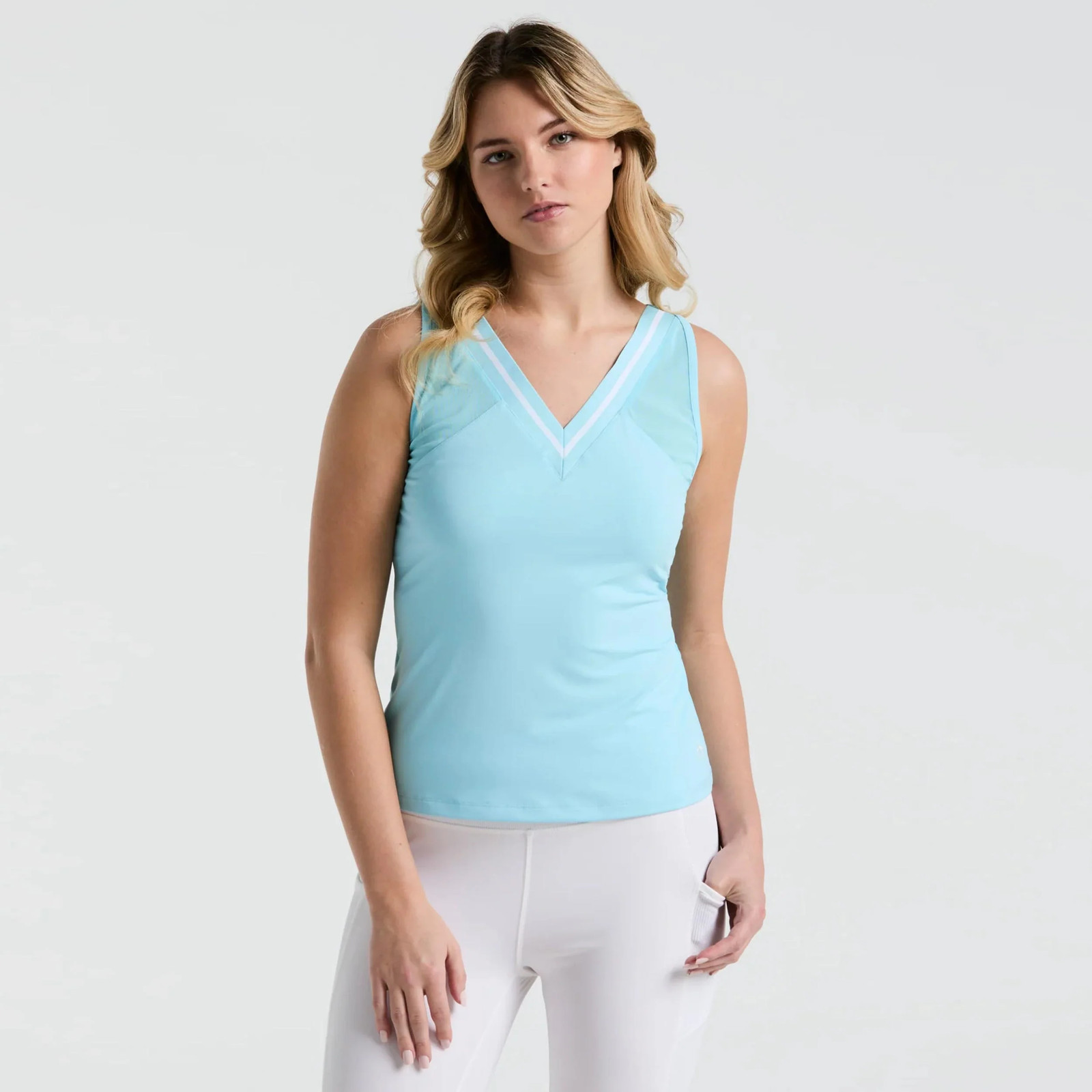 Original Penguin Colorblock Tank-Top Damen hellblau 9690₽