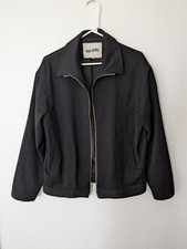 Djerf Avenue Women Black First Choice Zip Up Jacket Size S Missing Zipper 