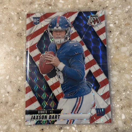 Jaxson Dart 2025 Panini Mosaic RC Rookie Candy Cane Stripe Prizm SP #362